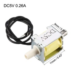 uxcell Miniature Solenoid Valve 2 Way Normally Closed DC5V 0.26A Air Solenoid Valve