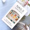 Press on Nails Medium Square Beach Coconut Tree False Nail