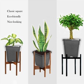 labworkauto 10 Gallon Square Nursery Pots Plant Pots Growing Pots Nursery Container for Planting Soil Plants 10Pcs