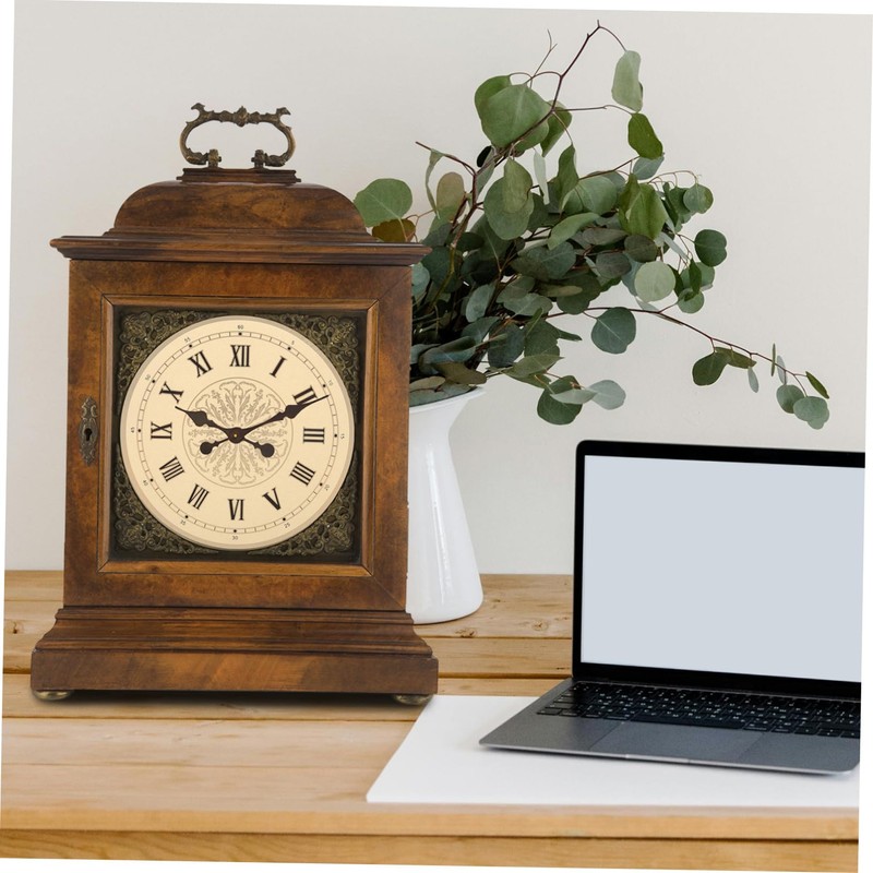 LALAFINA DIY Clock Dial Replacement Part Round Aluminum Dial for