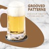 Coga Silicone Coasters Set of 8 - Square, Grey, Heat