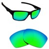 Alphax Emerald Green Polarized Replacement Lenses for Oakley Jupiter Squared