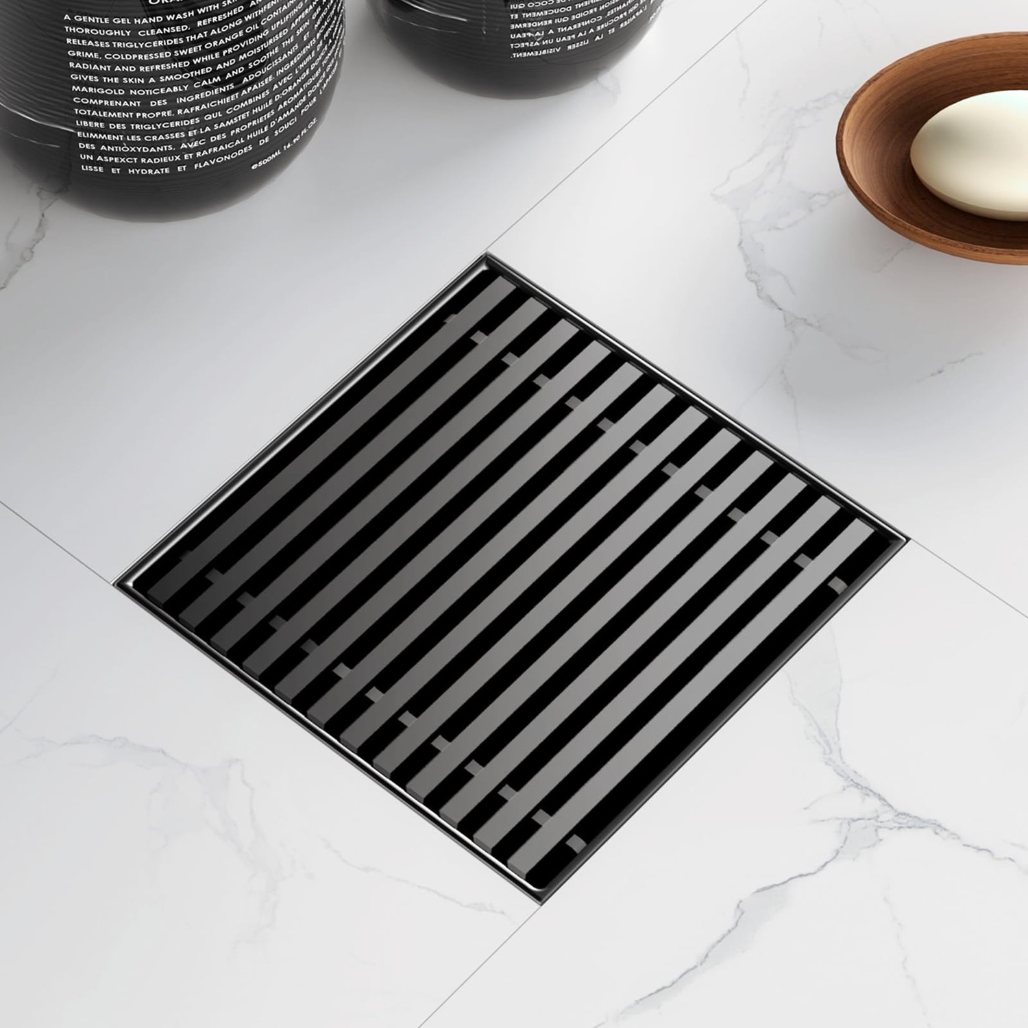 Sharpeye 4 Inch Square Shower Drain with Removable Wedge Wire Pattern ...