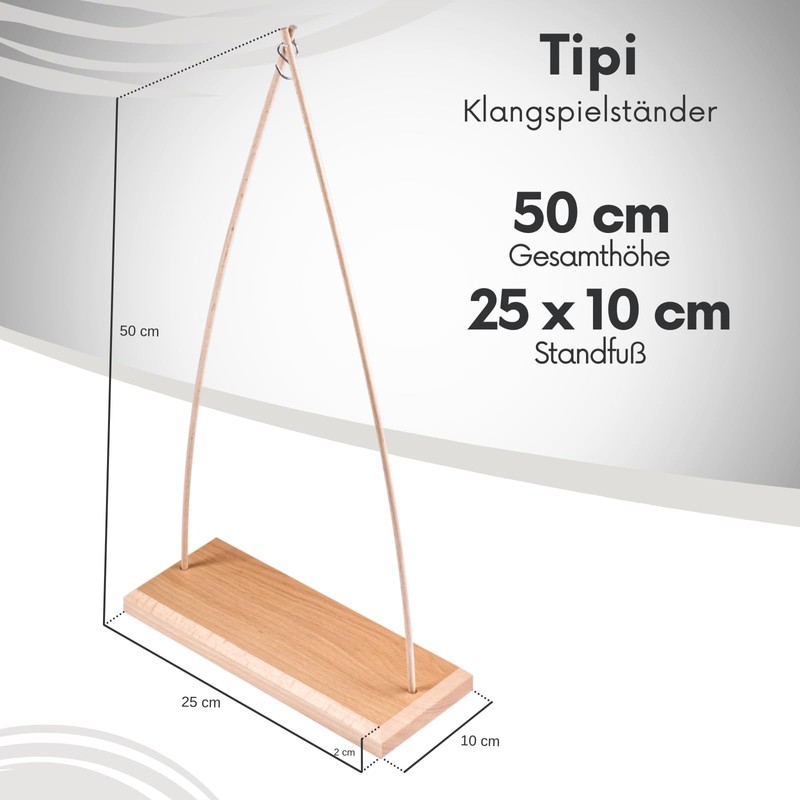 Koshi Aqua Wind Chime - Water with Stand Teepee -