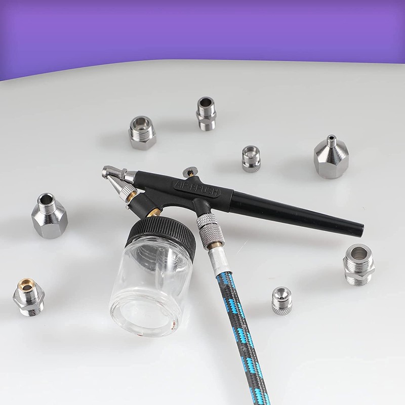 HUBEST Multi-Size Airbrush Adapter Set Air Brush Fitting Connector Kit