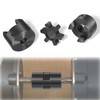 1/2" to 3/4" L075 Flexible 3-Piece L-Jaw Coupling Coupler Set