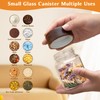 Patoper Glass Spice jars Glass Jars with Screw Lid 5
