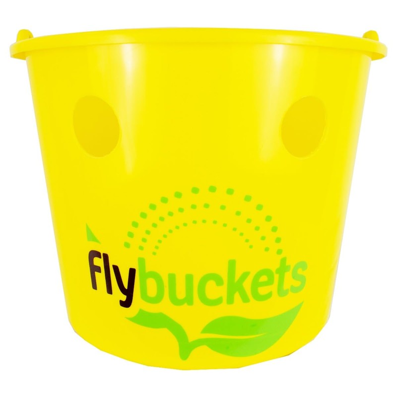Flybuckets Fly Trap + Attractant - Fly Protection for Horse