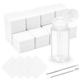 Luxiv- Kit de 1080 + 3 toallitas para uñas sin pelusa, almohadillas desechables para quitar esmalte de uñas, no tejidas, para uñas y pestañas