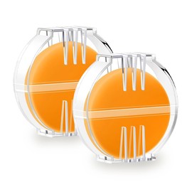 XUKZIMA 2 Pcs Beeswax Thread Conditioner Thread Wax for Hand Sewing with Plastic Box Thread Conditioner Wax Beeswax for Sewing Quilting Reinforcing Thread (Yellow)