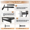 Universal Bed Headboard Brackets, Adjustable Bed Base for Twin/King/Queen/Full Size