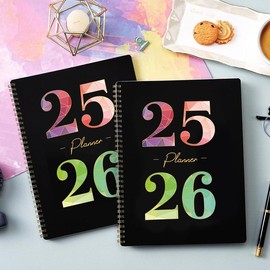 Planner 2025-2026 - 9" x 11" Academic Planner with Inner Pocket, Colorful Coated Tabs, Weekly and Monthly Features from July 2025 to June 2025