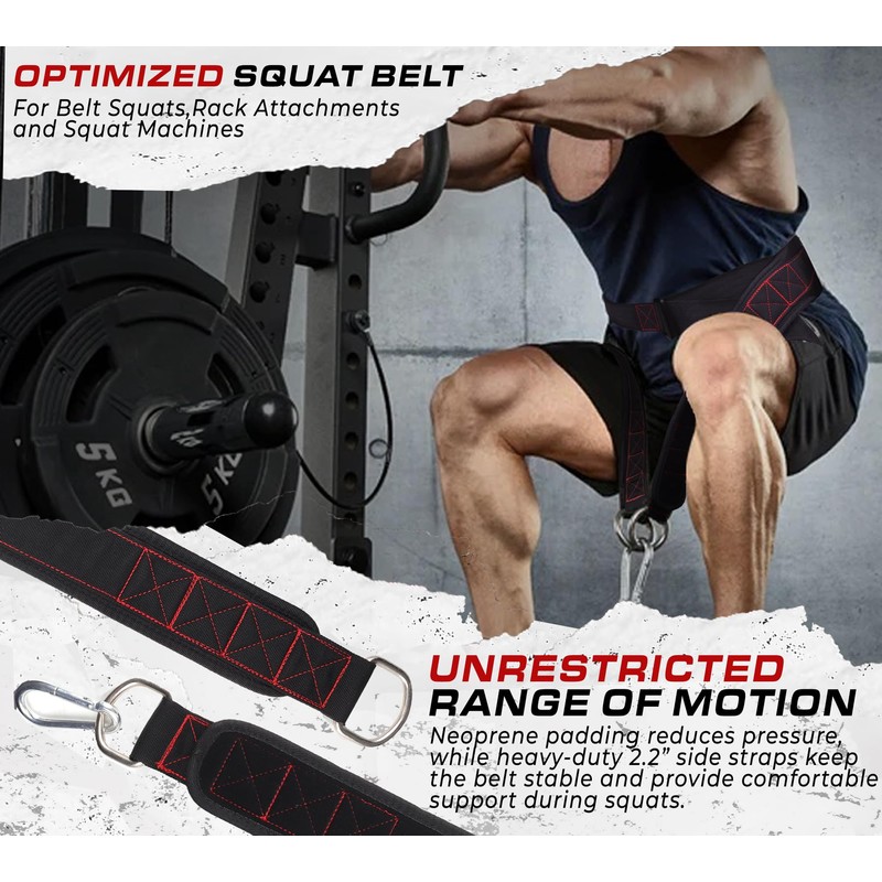 Belt For Belt Squats, Rack Attachment & Squat Machine, Weight