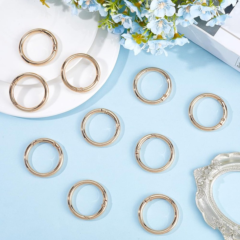 SOFPLATE 1 Box 10Pcs 40MM Gold Spring O Ring Clip
