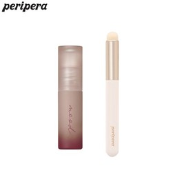 PERIPERA Ink Mood Matte Tint + Finger Tip Lip Brush Set 2items, Color:12 Almond Rose