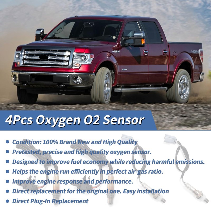 4PCS Oxygen O2 Sensor 4PCS Fit for Ford 2011 2012