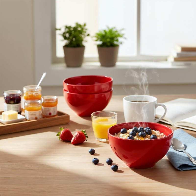 Calypso Basics by Reston Lloyd Melamine Bowl, Set of 6,