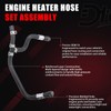 Engine Heater Hose Set Assembly Compatible with Chevy Buick GMC