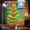 Etopgo Christmas Tree Lights with Star,2M 16 Lines 400LED Christmas
