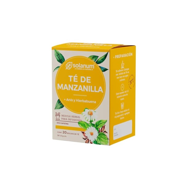 Solanum Caja con Bolsas de Té de Manzanilla + Lavanda