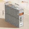 4Pack Sheet Organizers for Linen Closet - King/Queen Size Bedding