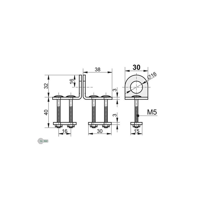 Hasp for Roller Shutters for Padlock 30 mm Cellar Lock
