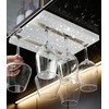 Yivaiks 2pack Bling Wine Glass Holder and Stemware Rack Hanger