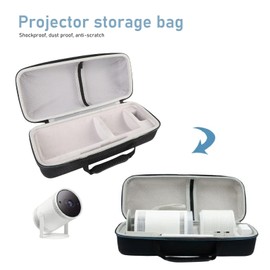 Dpofirs EVA Hard Case with Soft Velvet Interior for Travel Case Fit for Capsule 3 HY300 Pro Projectors, Portable, Shockproof Design