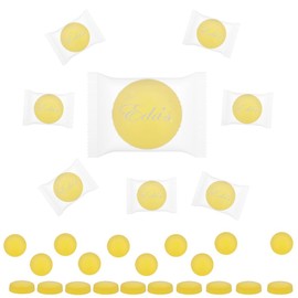 Sugar-Free Premium Hard Candy Suckers, Mini Fruit Button Candies, Kosher Certified Parve, Uses Sorbitol, Low-Sodium, Individually Wrapped (Banana, 8oz (Half-Pound) 75 Pcs)