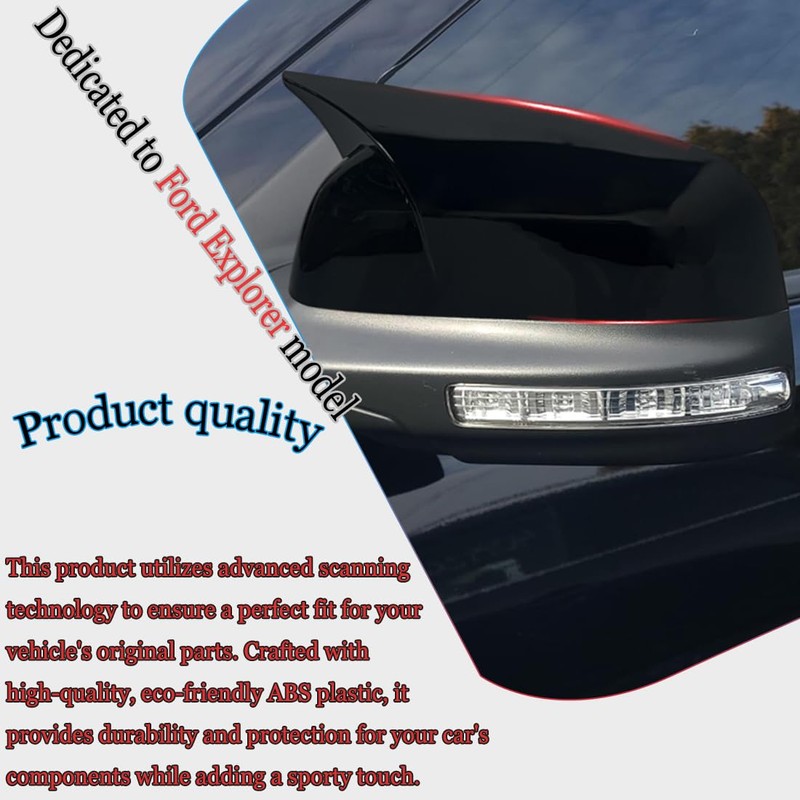 Rear View Mirror Cover, for Ford Explorer 2011 2012 2013
