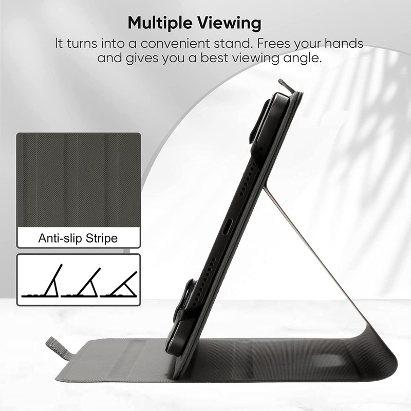 Pudazvi Universal 9.5"-10.5" Inch Tablet Case,360 Degree Rotatable Kickstand Multiple