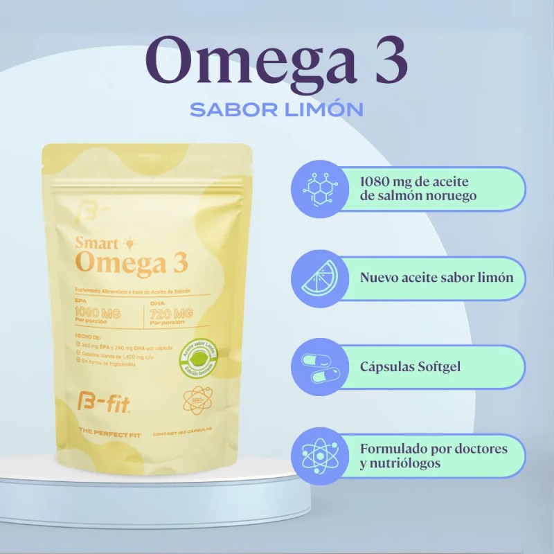 B-fit Omega 3 Aceite De Salmón Noruego 180 Caps Ed.