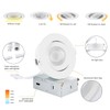 KnLnny Ware Eyeball Recessed Lighting 4 Pack, Ajustable Gimbal Recessed