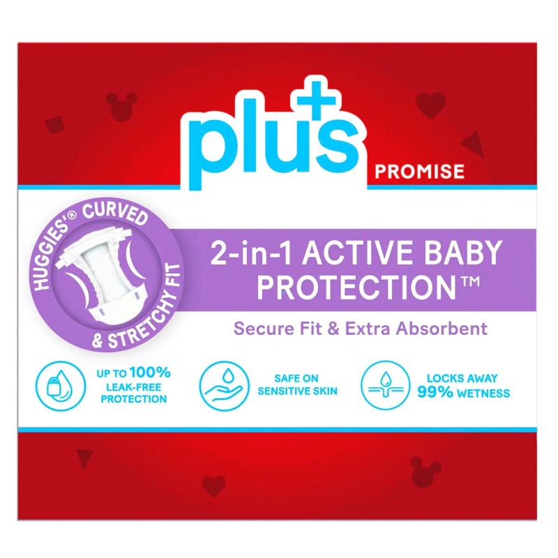 Huggies Plus Diapers Sizes 3 204 Ct