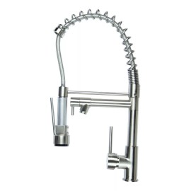 Cnx Mezcladora Flexible Monomando Para Fregadero Niquelado