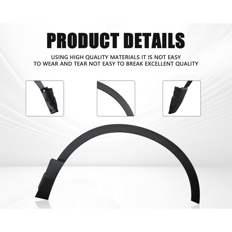 YLT AUTO Front Right Side Fender Flare Trim Molding Fit