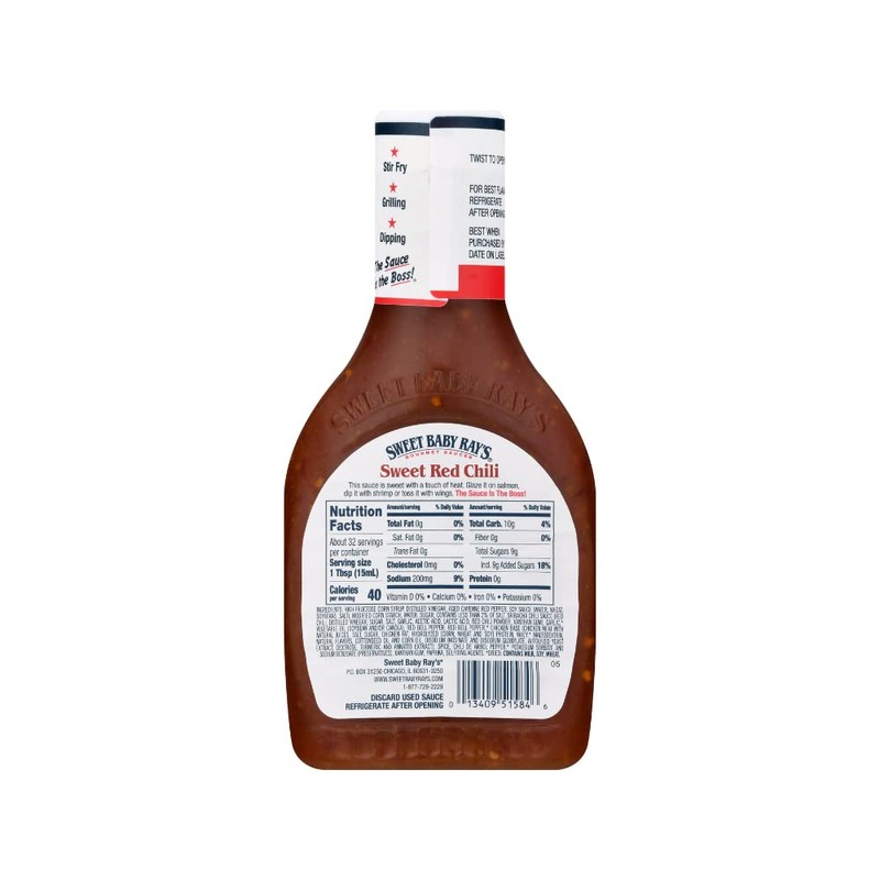 Sweet Baby Ray's, Wing Sauce & Glaze, Sweet Red Chili,