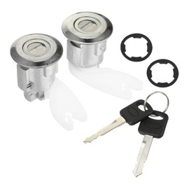 Hihaha Door Lock Cylinders for Ford F150 F250 F350 1992-1995 / Inner Front Left Right Door Lock Tumbler with Key Set/Durable / 1 Set