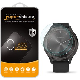 Supershieldz (2 Pack) Designed for Garmin Vivomove 3S Tempered Glass Screen Protector, Anti Scratch, Bubble Free