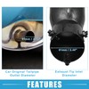 A ABSOPRO Car Exhaust Tracheal Heart Tailpipe 2.48" OD 2.64"