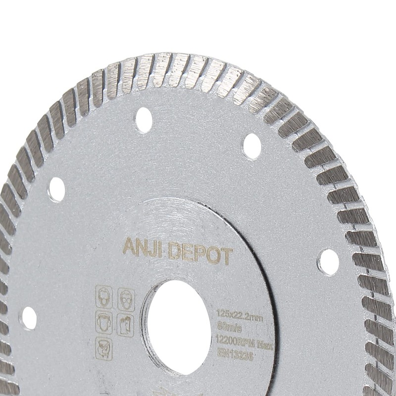 5-Inch super thin turbo diamond saw blade for cutting cermic