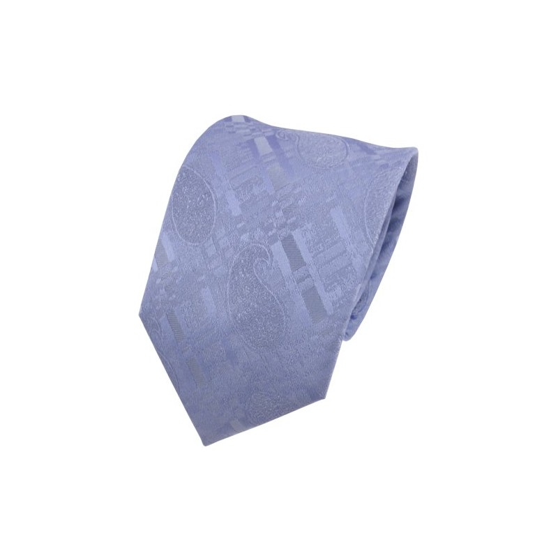 TigerTie Designer Silk Tie Blue Light Blue Baby Blue Patterned