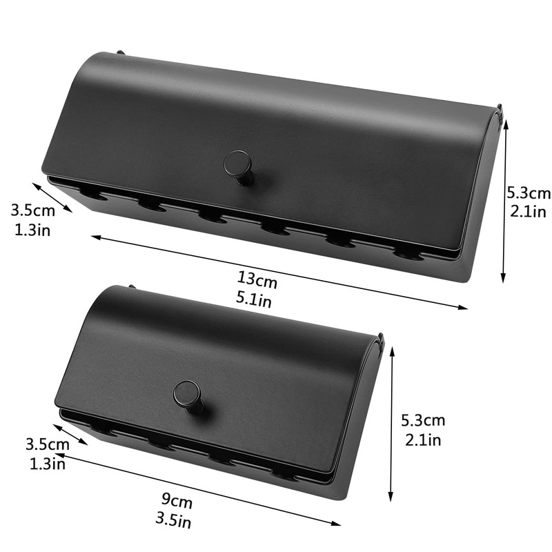 4-Slot Stainless Steel Toothbrush Holder with Cover - Wall Mounted,