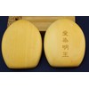 木彫 of Buddhist Buddha 愛染明王 Guardian 本尊 Tsuge Boxwood