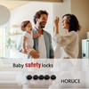 5 Pack Cabinet Locks Baby Proofing For Knobs & Handles,