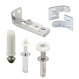 Prime-Line N 7530 Bi-Fold Door Hardware Repair Kit, Includes a Bottom Bracket, Top and Bottom Pivots, a Guide Wheel and a pair of Door Surface Aligners, 6 Components (1 Kit)
