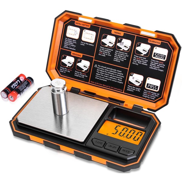 Fuzion Digital Pocket Scale, 500g x 0.01g Gram Scale, Mini