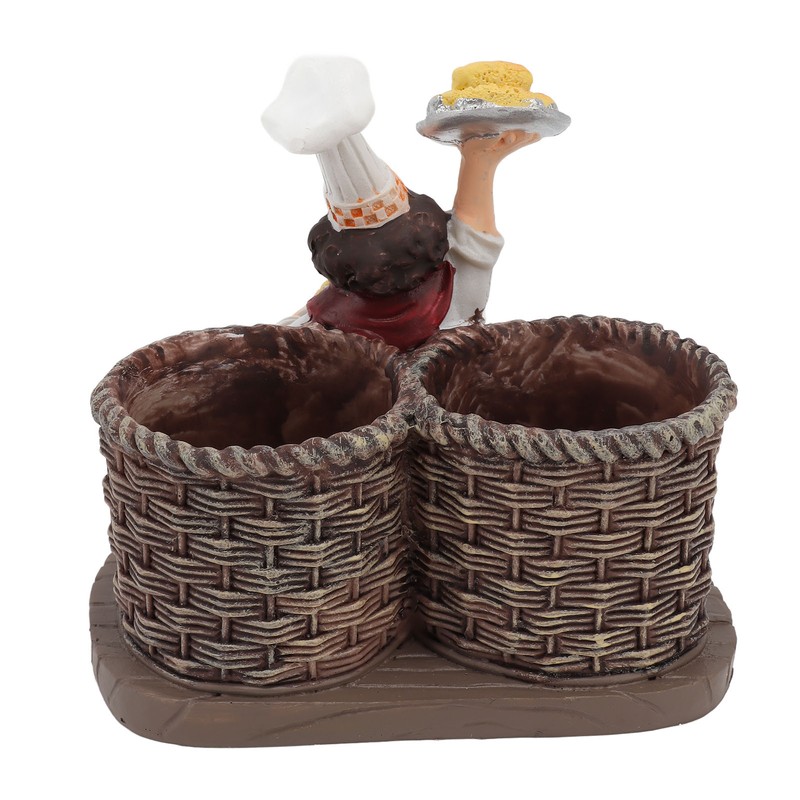 Chef Stature Holder Decorative Synthetic Resin Ingenious Vivid Chef Figurine