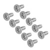 sourcing map M4x10mm Flat Head Machine Screws, Phillips Cross Screw,