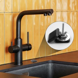 2 Inch Kitchen Sink Hole Covers, Stainless Steel Wash Basin Kitchen Sink Tap Hole Plate Stopper Cover Blanking Metal Plug, Sealed Decoration (Square Black)